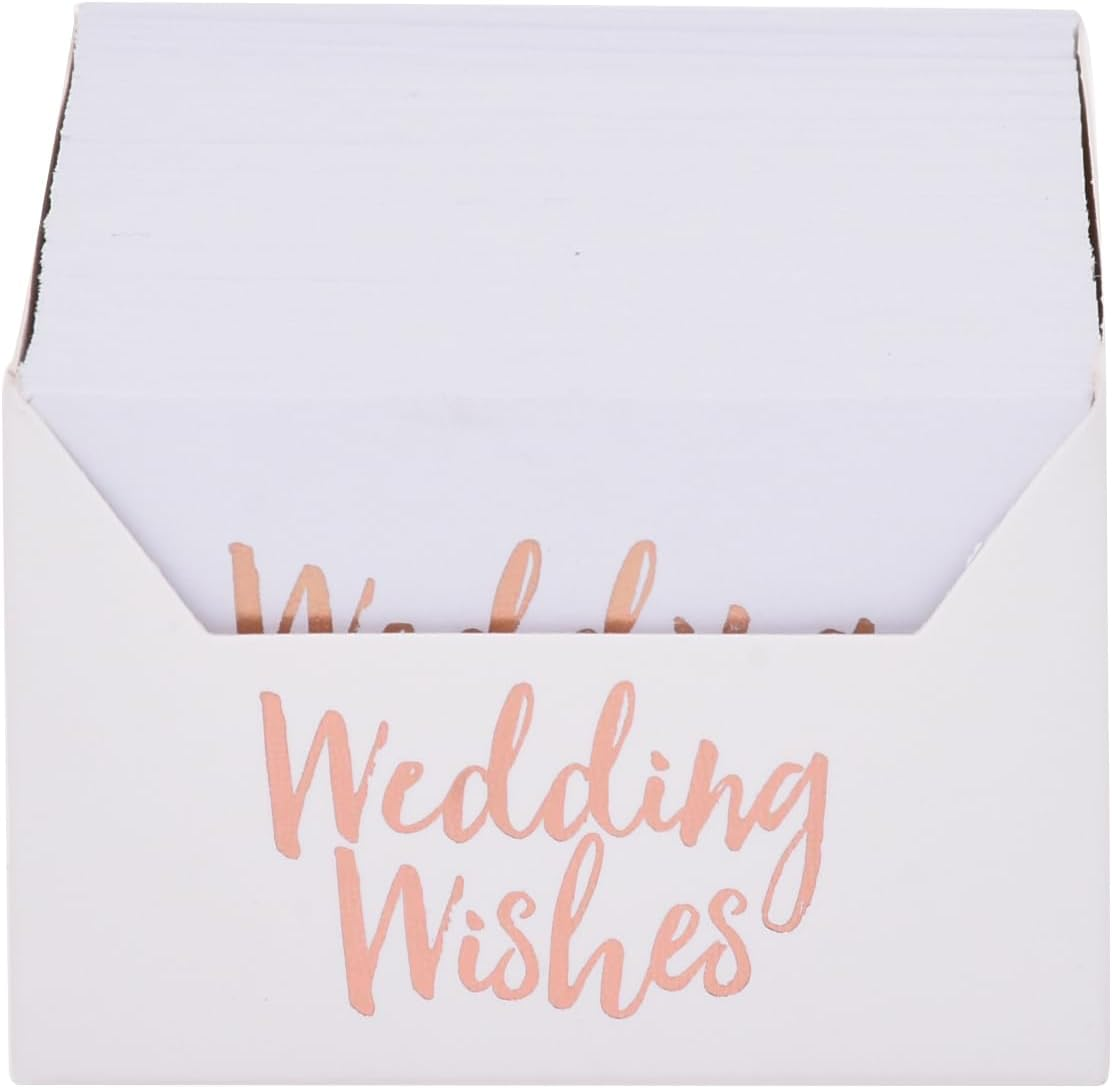 Gibson Gifts Wedding Wishes Glass Jar with Wooden Lid & 250 Cards &ndash; Guestbook Alternative & Unique Keepsake for Weddings image number 3