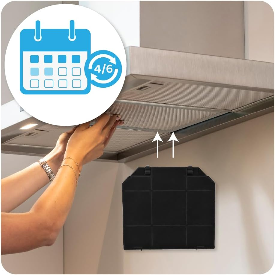 Allspares Activated Carbon Filter for Aeg/Electrolux/Franke/Smeg / EFF72 / 1120016756 / KITFC161 image number 3