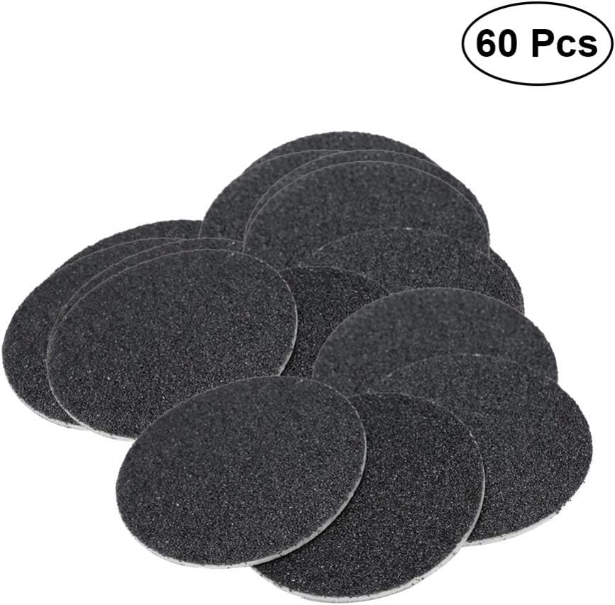 Milisten Pack of 60 Sandpaper Discs, Replacement Discs, Sanding Discs, round Sanding Discs, File Pad, Foot Rasp, Disposable, Sanding Pad image number 4