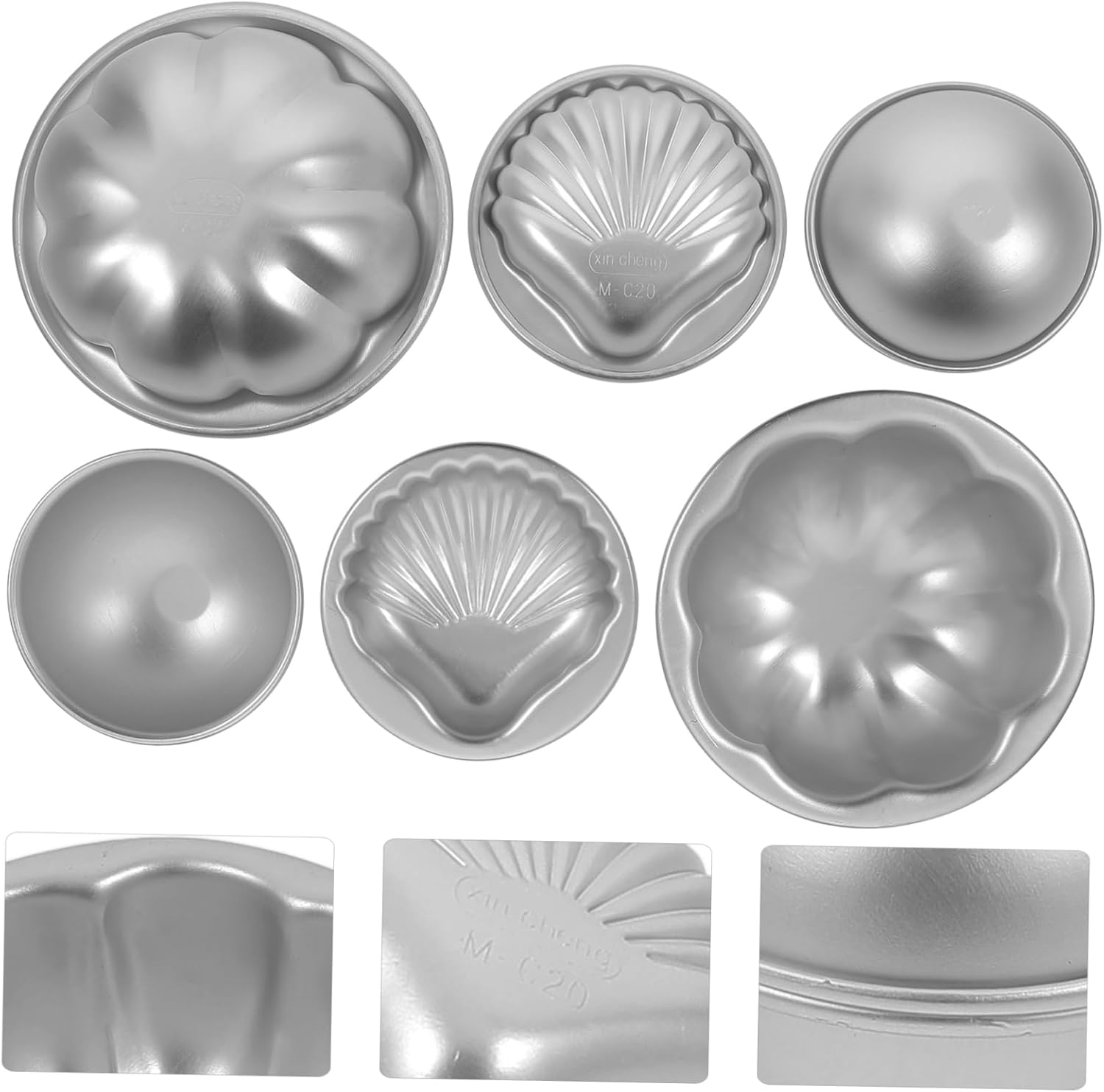 3Pairs Bath Soap and Bath Salt Molds for Craft Making Reusable Molds for Soap and Creation image number 4