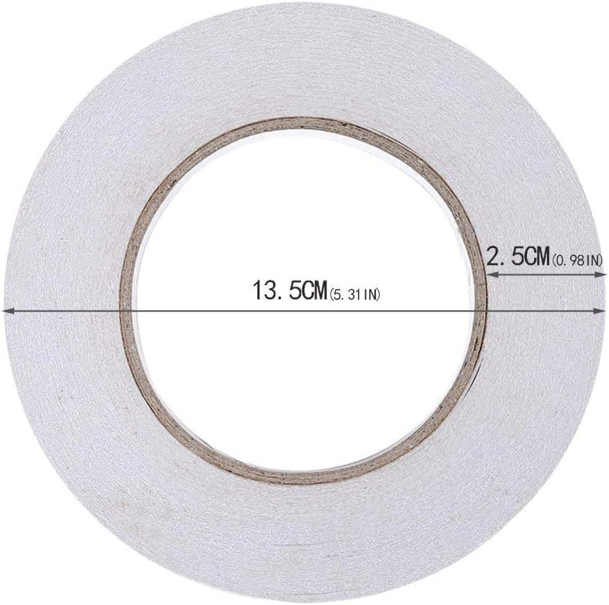 Ultra Thin Double Sided Adhesive Tape (1 Inch 55 Yards) Lasting, Acid Free & Heat Resistant, Double Sided Tape for Gifts, Photos, Scrapbooking, Documents, Wallpaper, Crafts, Card and Boxes
