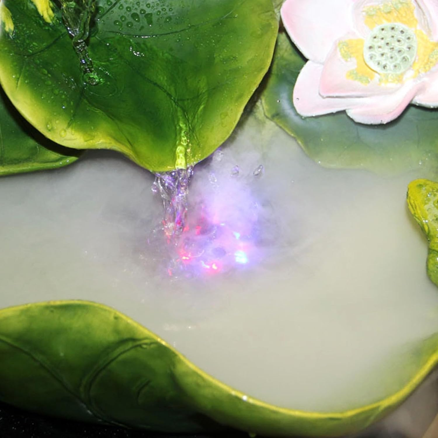 Outdoor Fountain Lotus Flowing Water Fountain, Floor Standing Ornaments, Circulating, for Office and Home D&eacute;cor image number 5