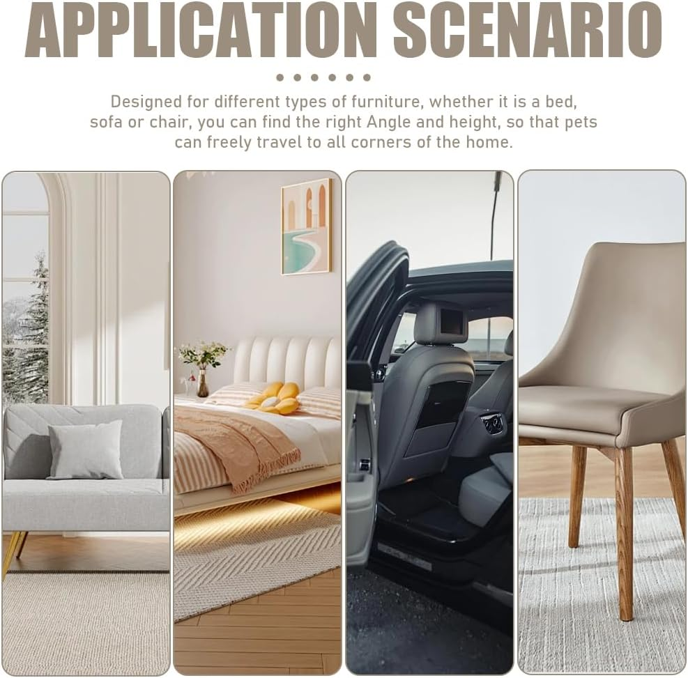 3-Step Pet Stairs, Non-Slip Pet Ramp, Dog Ladder Cat Ramp, Portable Dog and Cat Steps, Pet Stairs for High Beds, Sofas, and Vehicles (49 * 38 * 38 CM image number 2