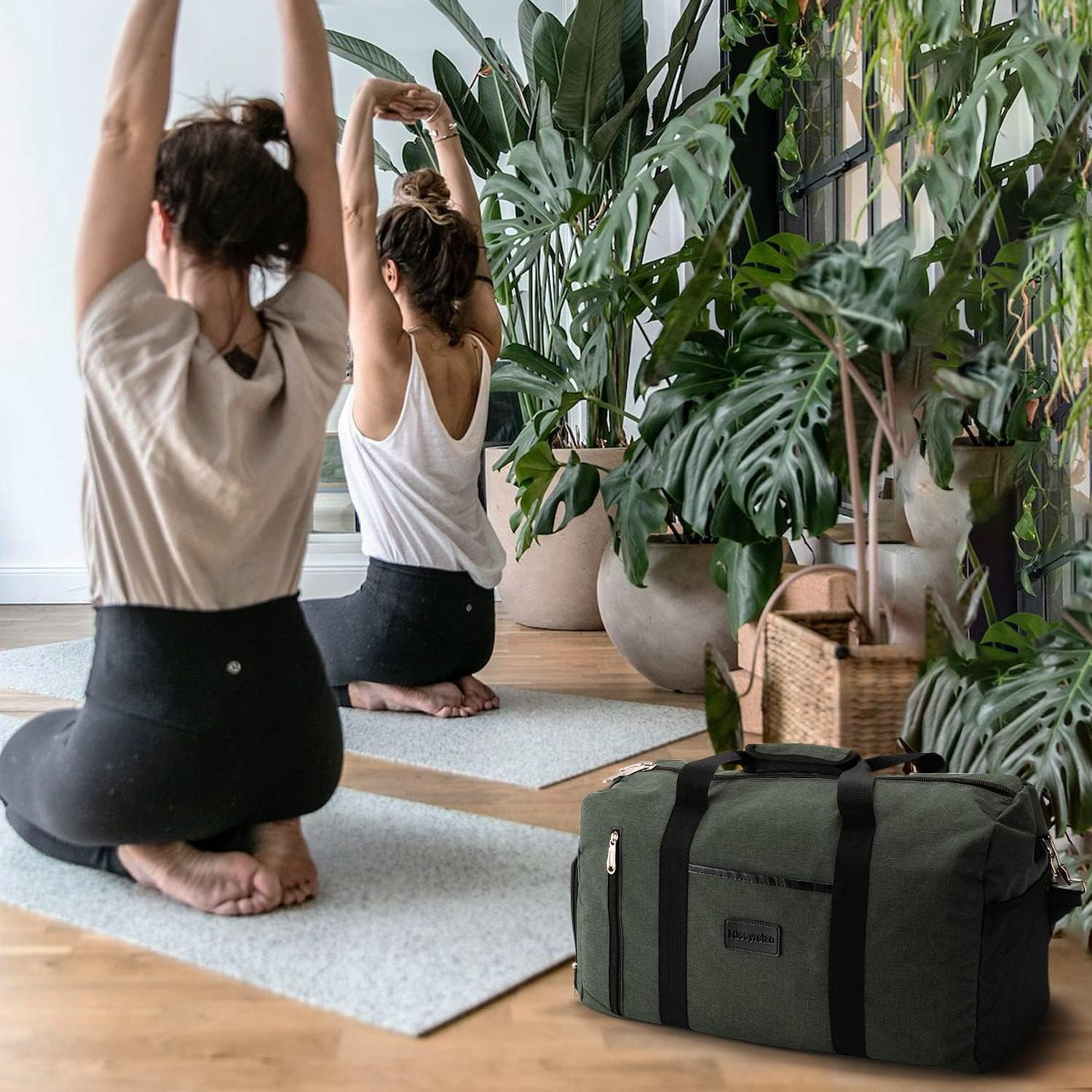 Sport Duffle Bag Sports Gym Bag with Shoes Compartment image number 3