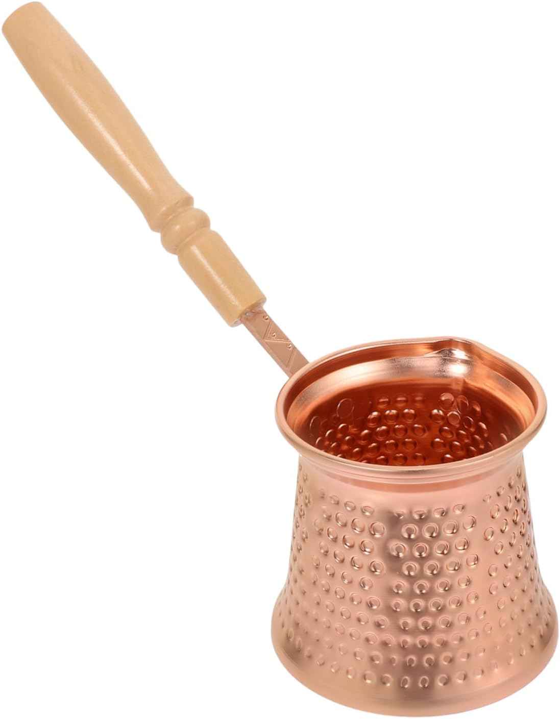 HOLIDYOYO 4Pcs Ergonomic Espresso Pot Non-Stick Turkish Coffee Pot Stovetop Machine Side Handle Milk for Heating image number 1