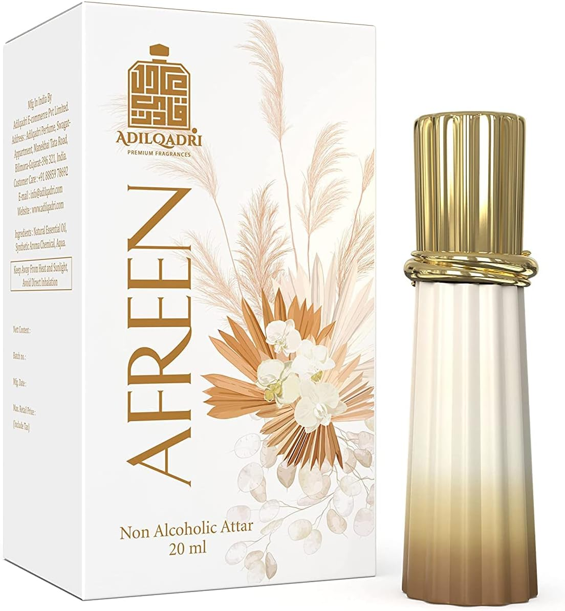 Green Velly Adilqadri Afreen Luxury Unisex 100% Alcohol Free Long Lasting Attar Perfume 20 ML image number 1