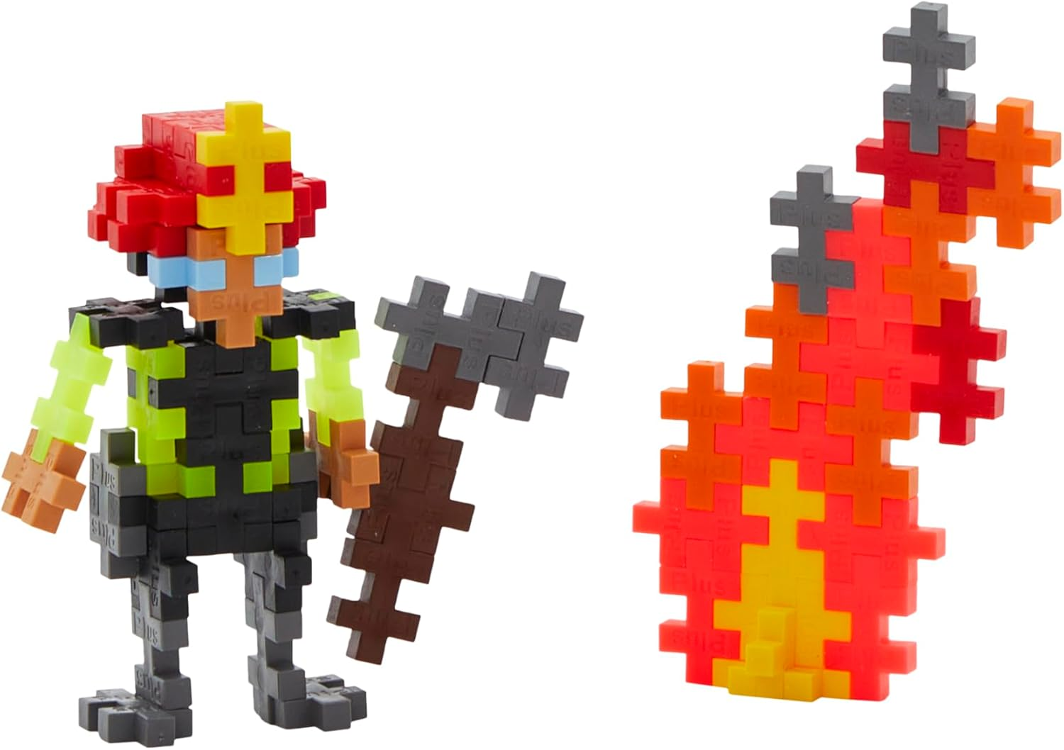 Plus-Plus Everyday Heroes Firefighter Building Block 100-Pieces Set image number 5