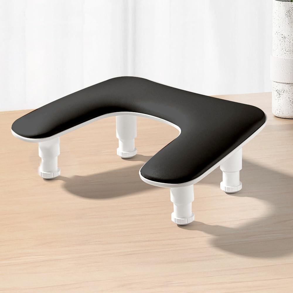 HHWRT Nail Arm Rest U Shape, Arm Rest for Nails Tech, Height Adjustable U-Shaped Arm Rest, U Shaped Manicure Hand Rest, Manicure Nail Pillow, Hand Rest Nail Cushion for Manicurists image number 6