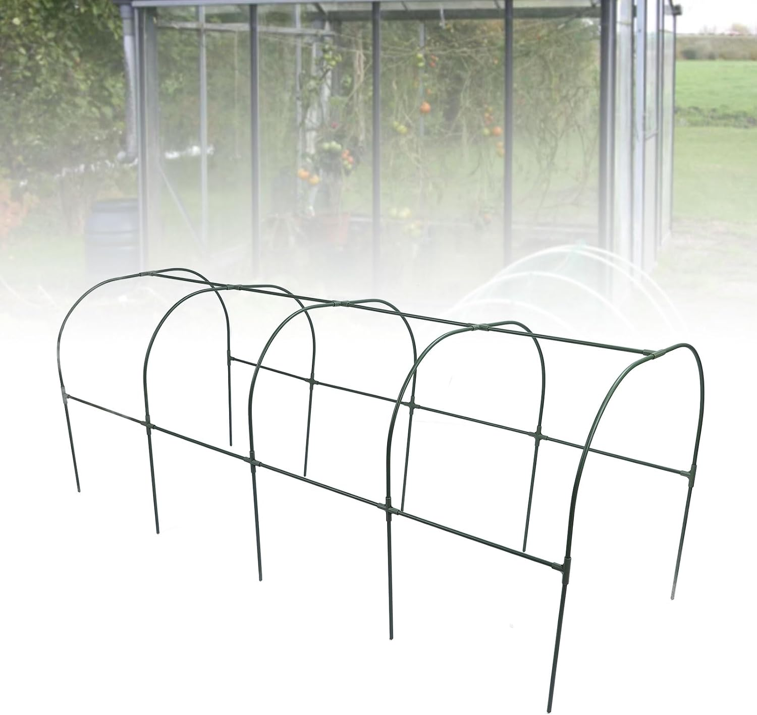 Portable Greenhouse Tent, Gardening Tomato Hot House with PE Cover 73X37X61, UV Proof, Reinforced Steel Frame for Indoor Outdoor Plant (100*250Cm)