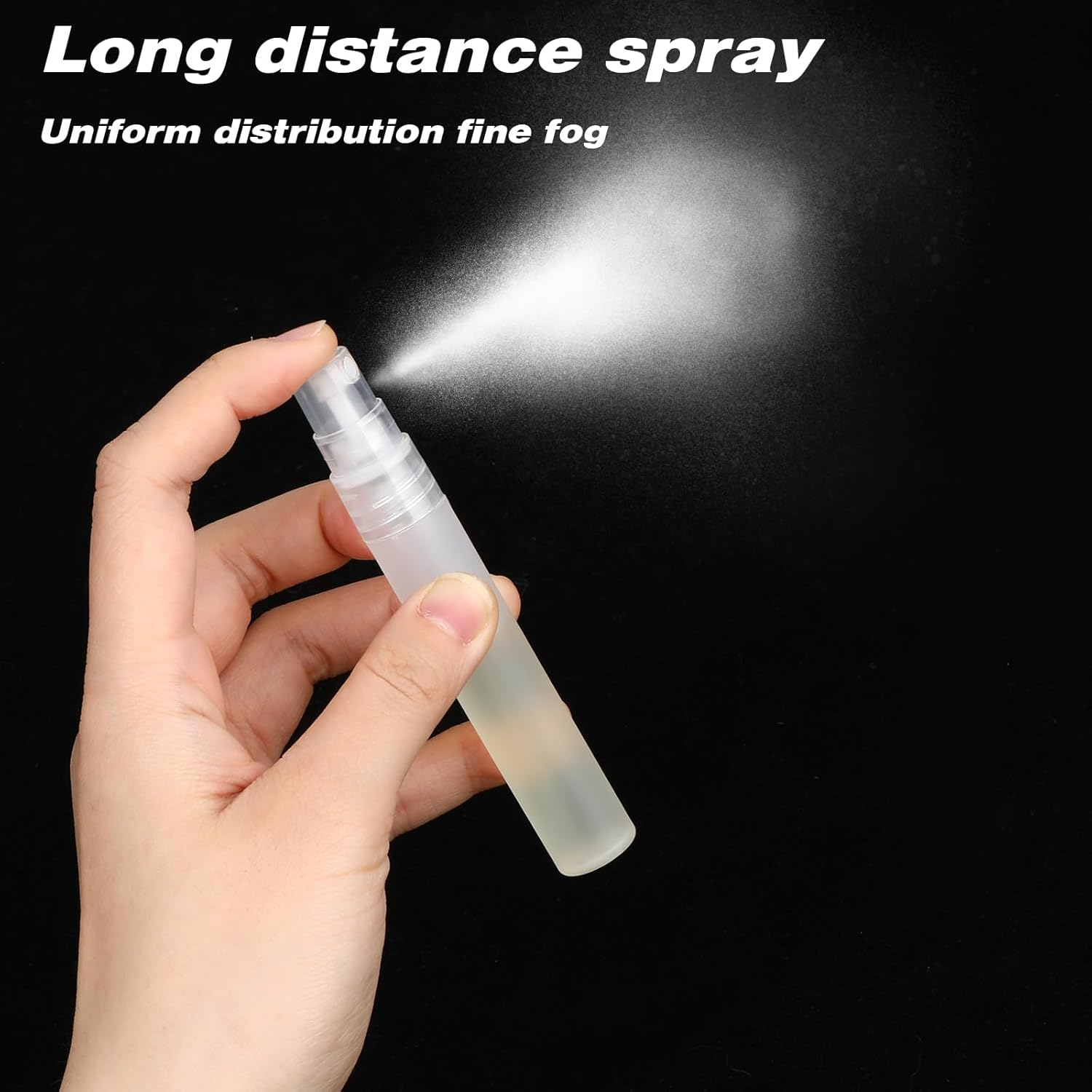 Mozeat Lens Pack of 6 Plastic Perfume Refillable 8 Ml Perfume Atomiser Mini Spray Bottle Portable Empty Perfume Sample Bottles for Travel Going Out image number 3