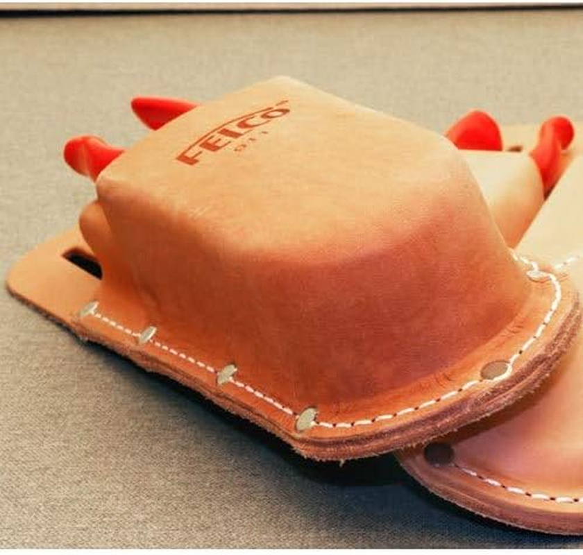 FELCO Holster 911 for Garden Shears (Leather Case, for 2 Loppers or 1 Scissors + 1 Folding Saw, Tool Holder with Belt Loop, Dimensions 285 X 98 Mm, without Tools)