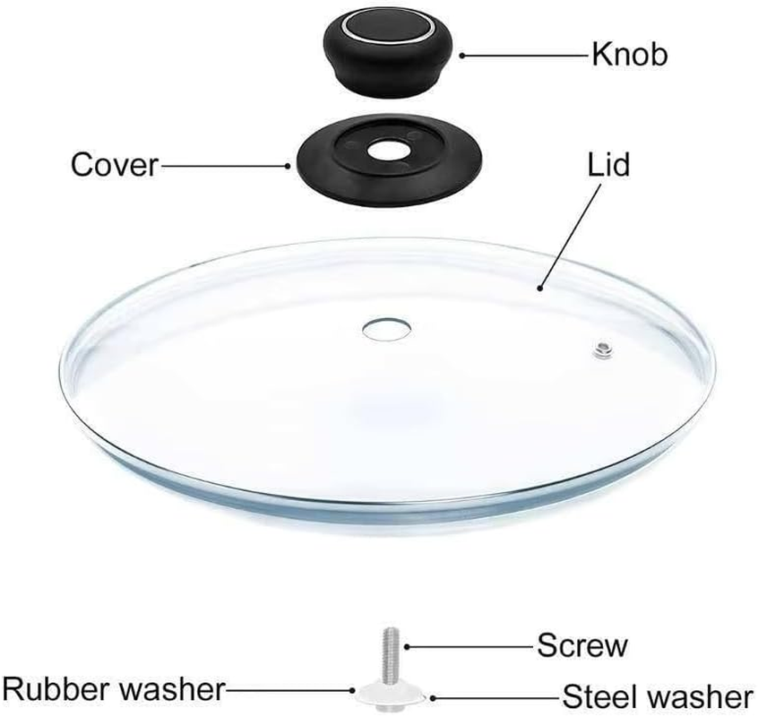 4Pcs Pot Lid Knobs, Bakelite Kitchen Cookware Universal Replacement Handle Knobs, Top Replacement Holding Handle for Casserole Kettle Cover Glass Saucepan Pot Lid image number 5