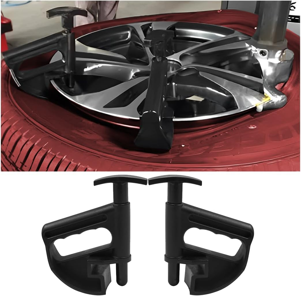 JNNJ Pack of 2 Tyre Bead Holdings, Tyre Fitting Aid Bead Clamp, Tyre Fitting Tyre Bead Hold-Down Holder, Universal Rim Pry Tyre Fitting Aid Wheel Change Aid image number 5