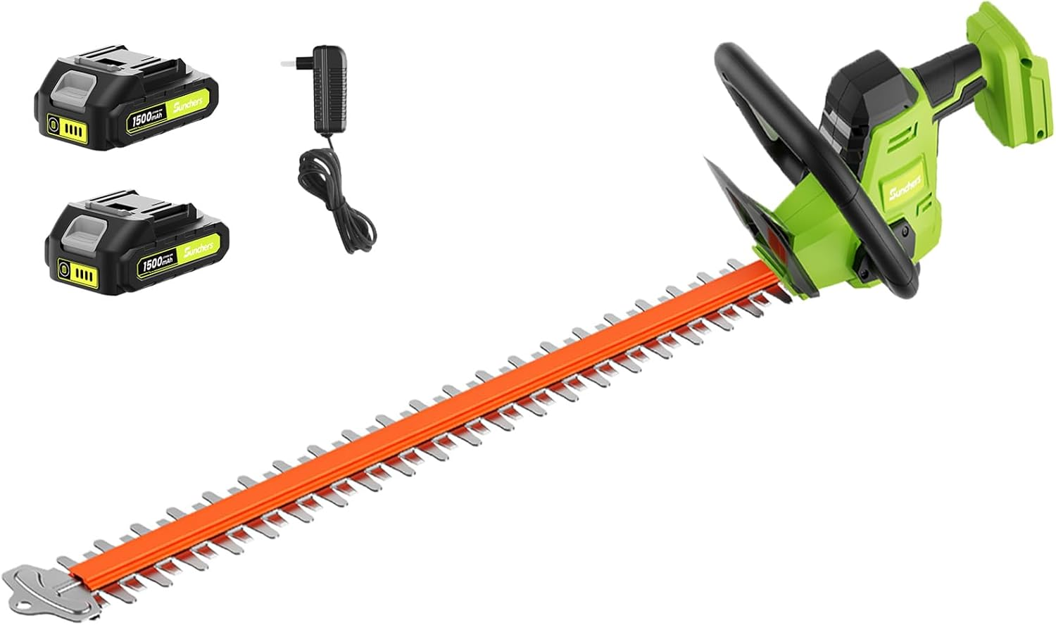 20V Cordless Hedge Trimmer Garden Tools with 2 Batteries and Charger, 550Mm Blade Length, Electric Hedge Shear Bush Trimming, Grass Shrub Pruner Cutter Mover for Yard, Lawn image number 4