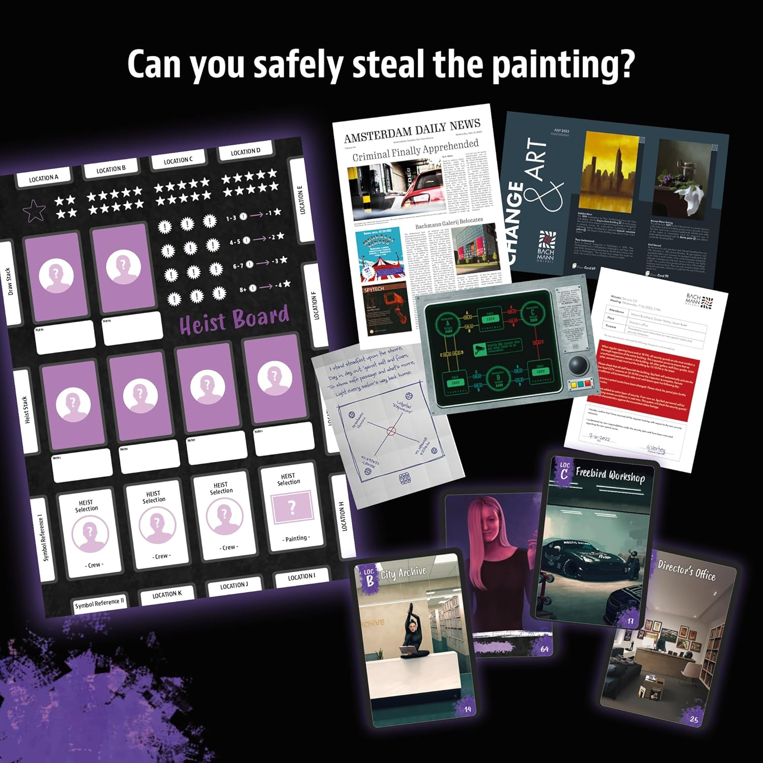 Masters of Crime: Shadows Murder Mystery Game | Art Heist | Co-Op Game | 1+ Players | Ages 16+ image number 3