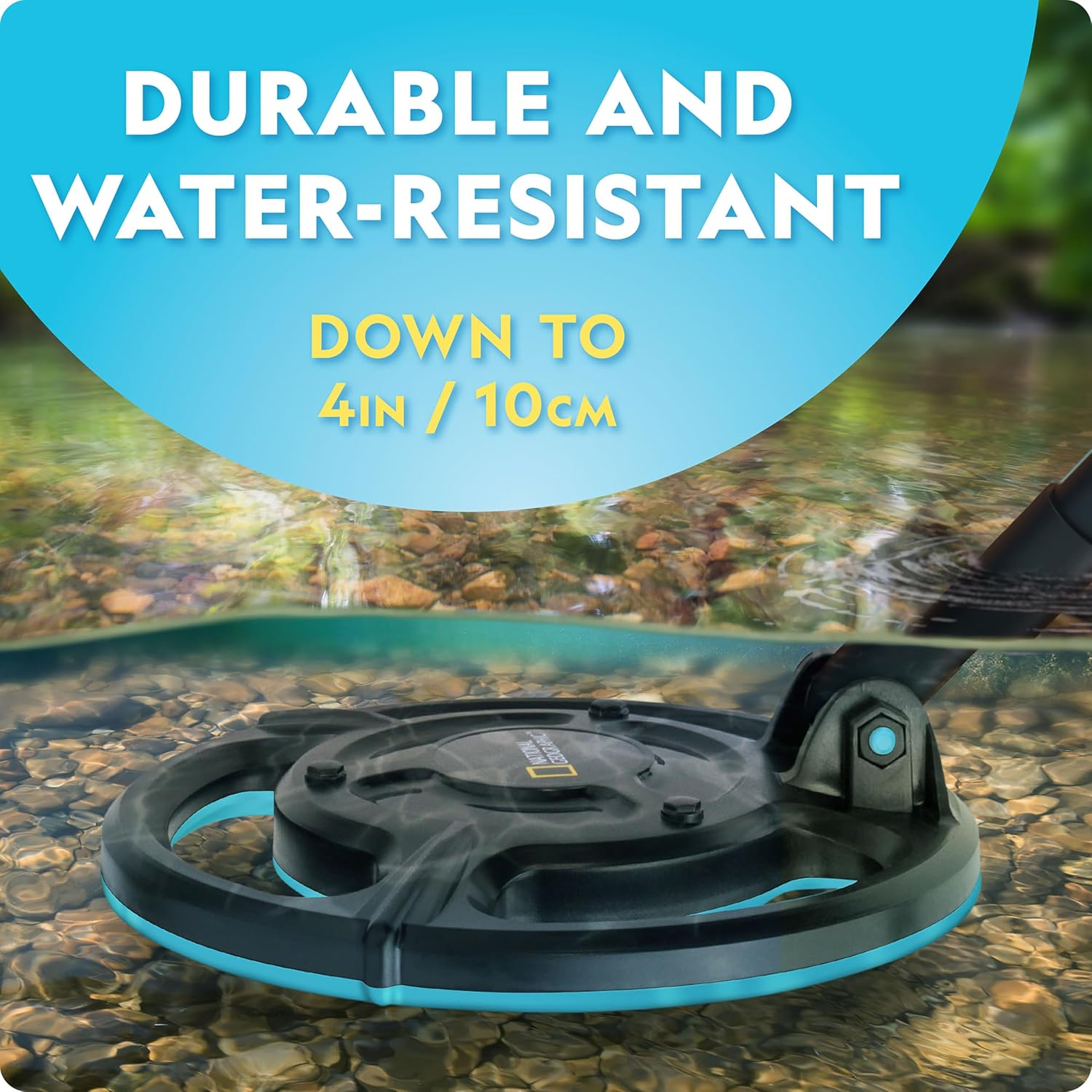 National Geographic Starter Metal Detector Kit for Kids - Metal Detector with 18.8 Cm Waterproof Coil & Trowel, Gold Detector, Beach Metal Detector image number 6