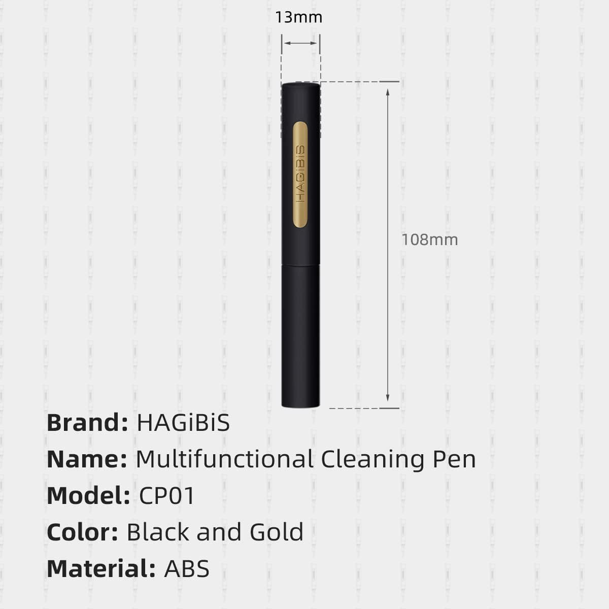 Hagibis Cleaning Pen for Airpods Pro 1 2 Multi-Function Cleaner Kit Soft Brush for Bluetooth Earphones Case Cleaning Tools for  Huawei Samsung MI Earbuds (Black) image number 1