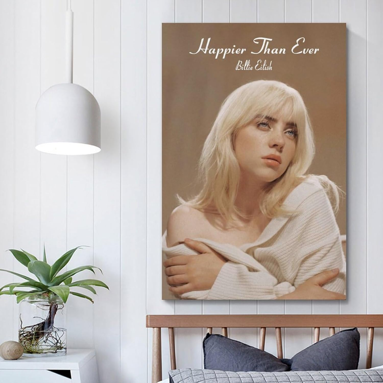 Music Billie Wall Art Eilish Poster Poster Canvas Painting Wall Art Picture Home Decor Print for Bedroom Living Room Dorm Study Bar Office 12X18Inch(30X45Cm) image number 2
