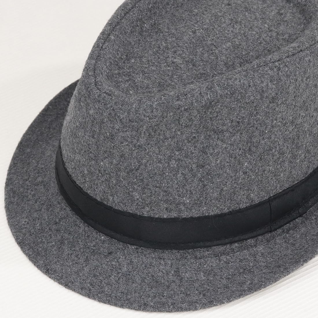 Yeeheen Fedoras Hat Trilby Jazz Panama Cap Vintage Gentleman Hat Short Brim Bowler Hat for Men Women image number 3