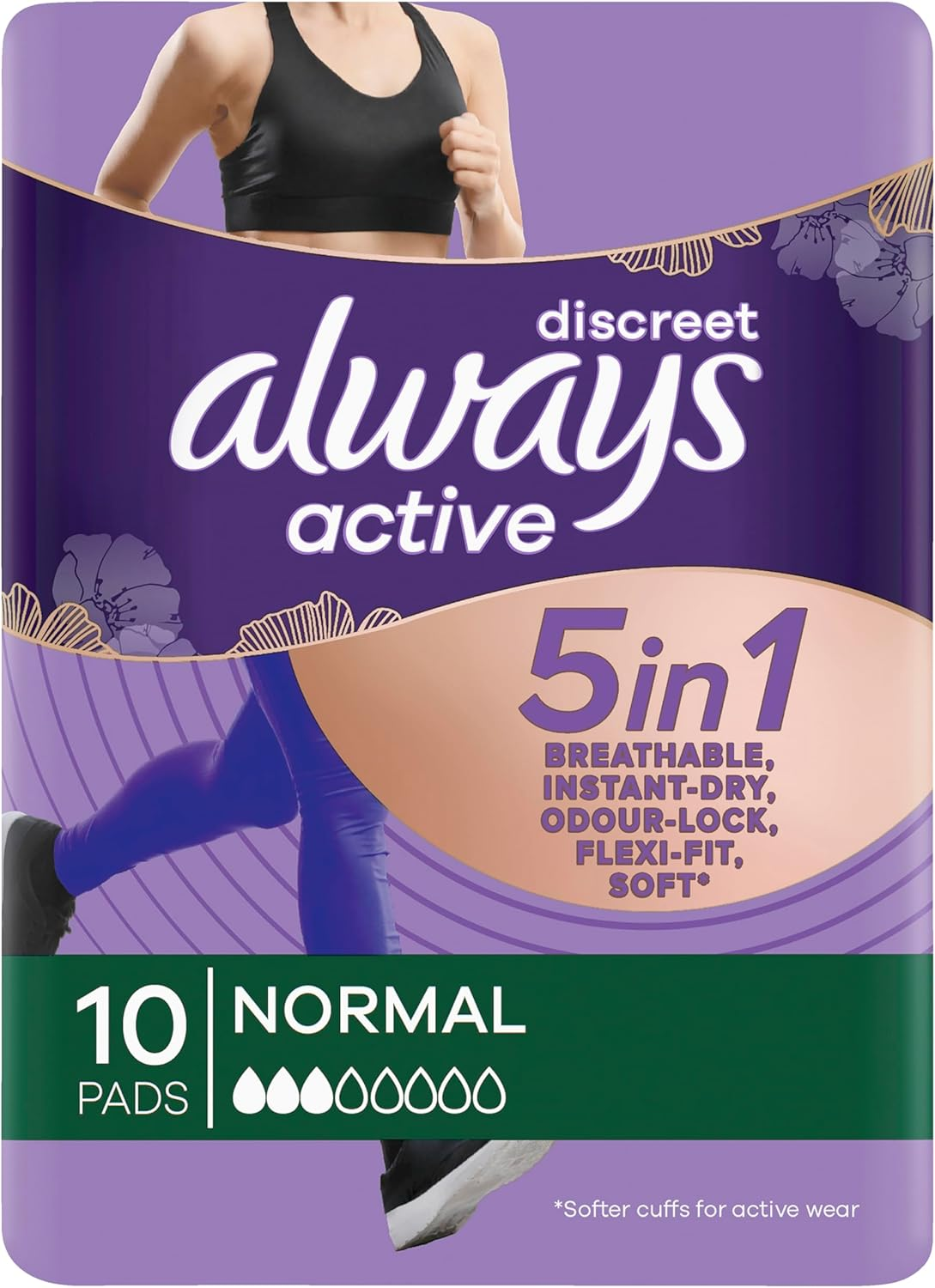 Always Discreet Incontinence Active Pads, Normal 10 image number 6