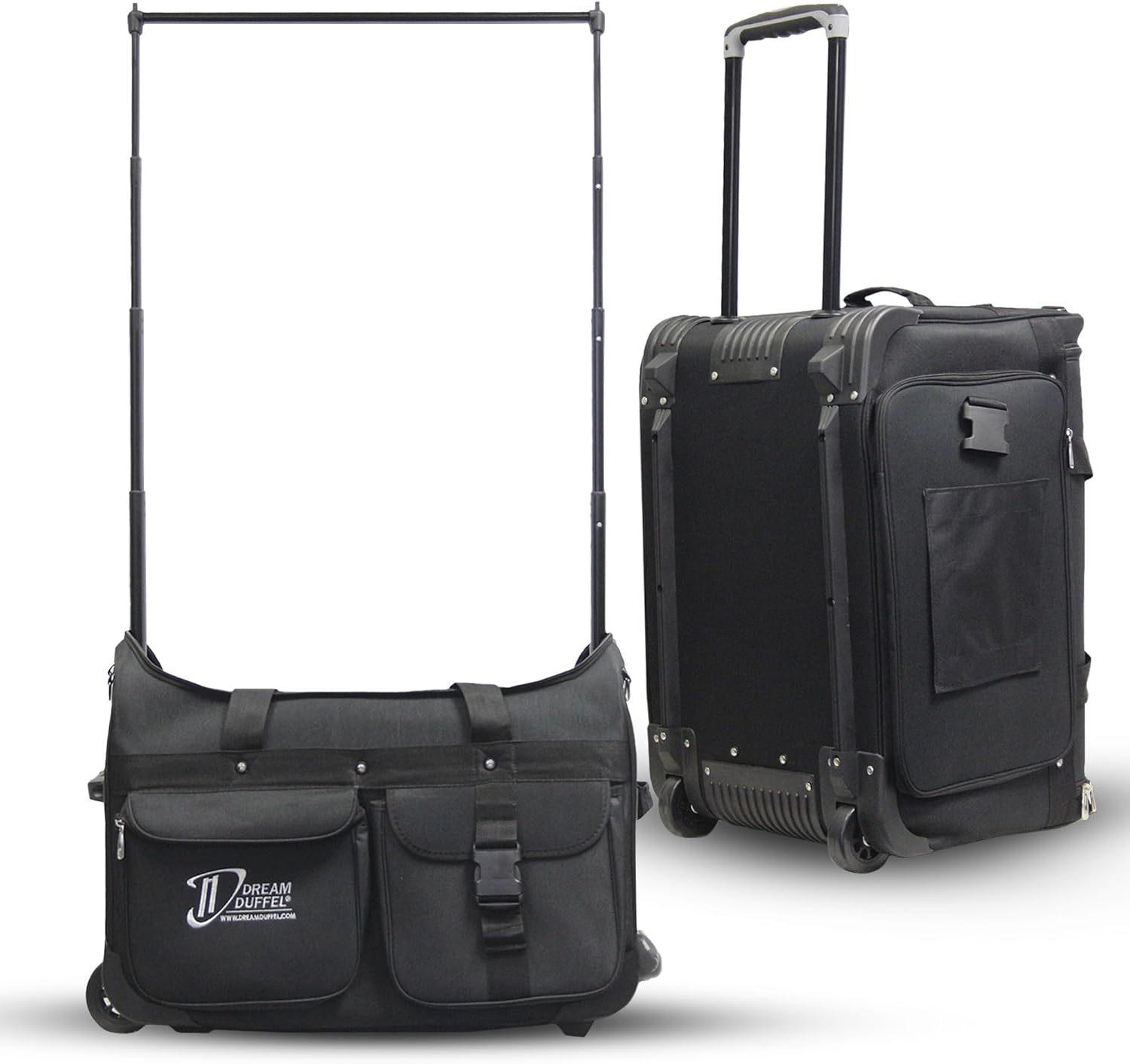 Medium Dream Duffel Rolling Bag with Garment Rack for Dance & Travel, 26&rdquo; Black image number 2