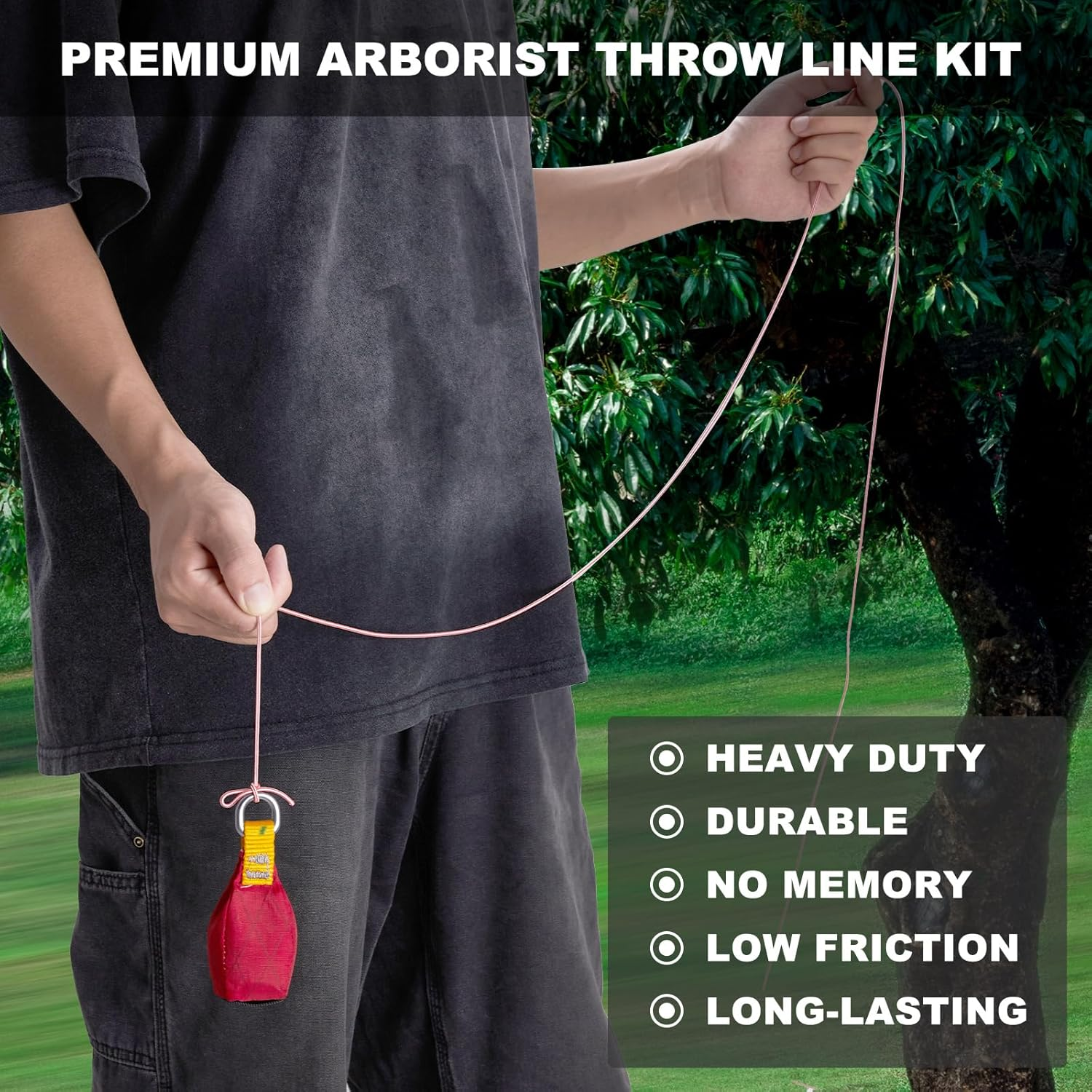 SOB Outdoor Throwing Bag for Arborists and Climbing - Pack of 2 with D-Ring, Multipurpose Bag for Rocks and Trees (Climbing Sandbag) image number 5
