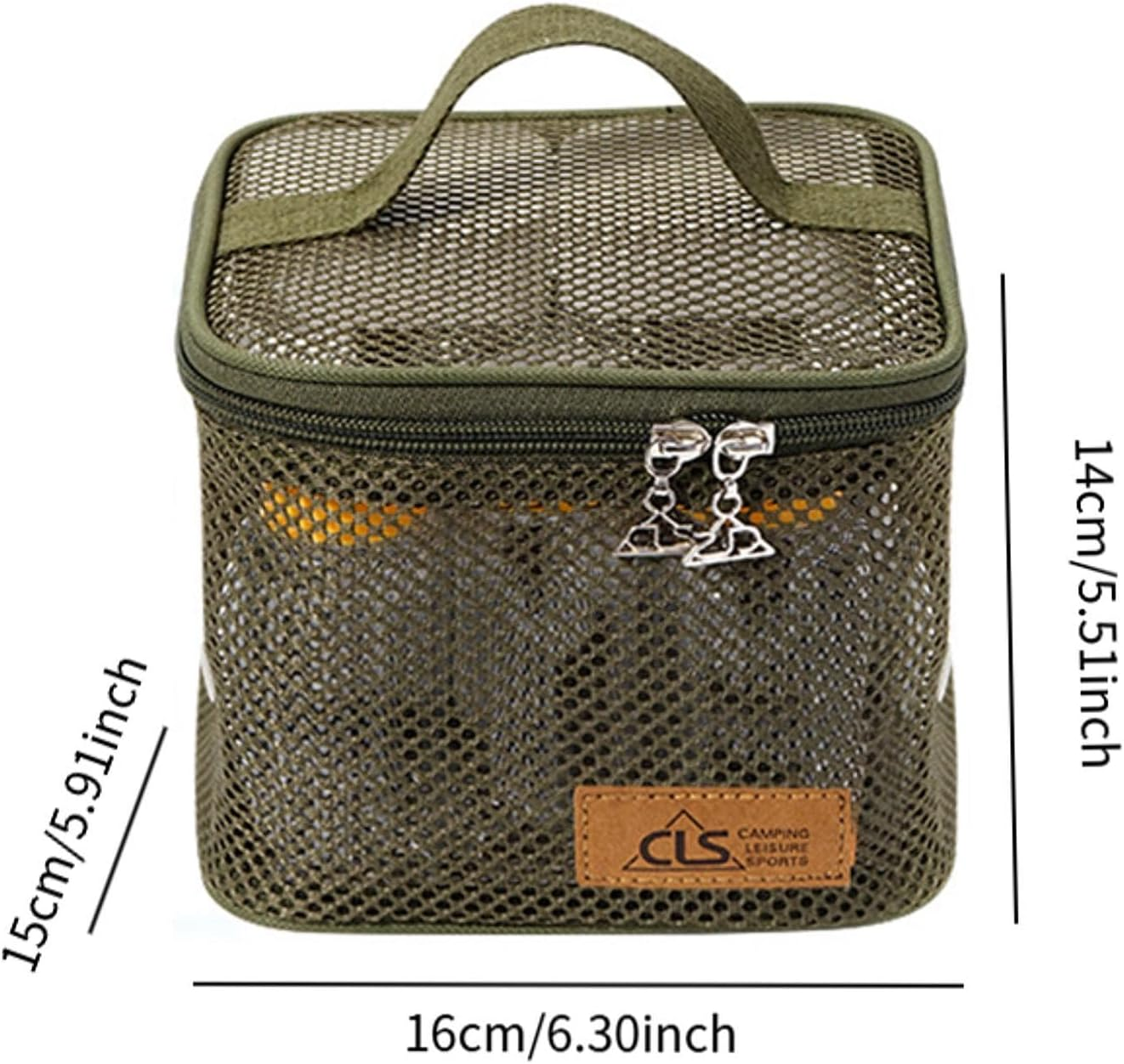 Zxpjkyu 6 Pcs Camping Spice Containers with Carry Bag for Outdoor, Green, as Described image number 1