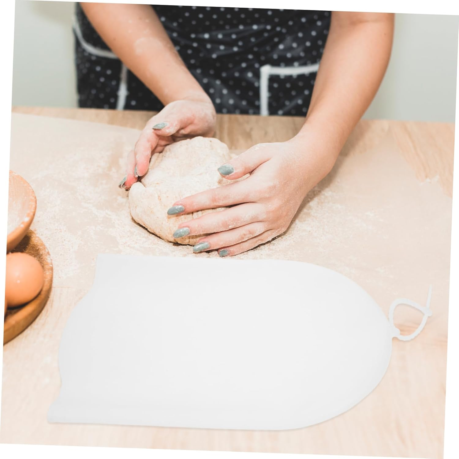 SHOWERORO Silicone Dough Rolling Bag Kitchen Gadget Bread Dough Holder Flour Tool Pie Crust Maker Food Preservation Bag image number 1