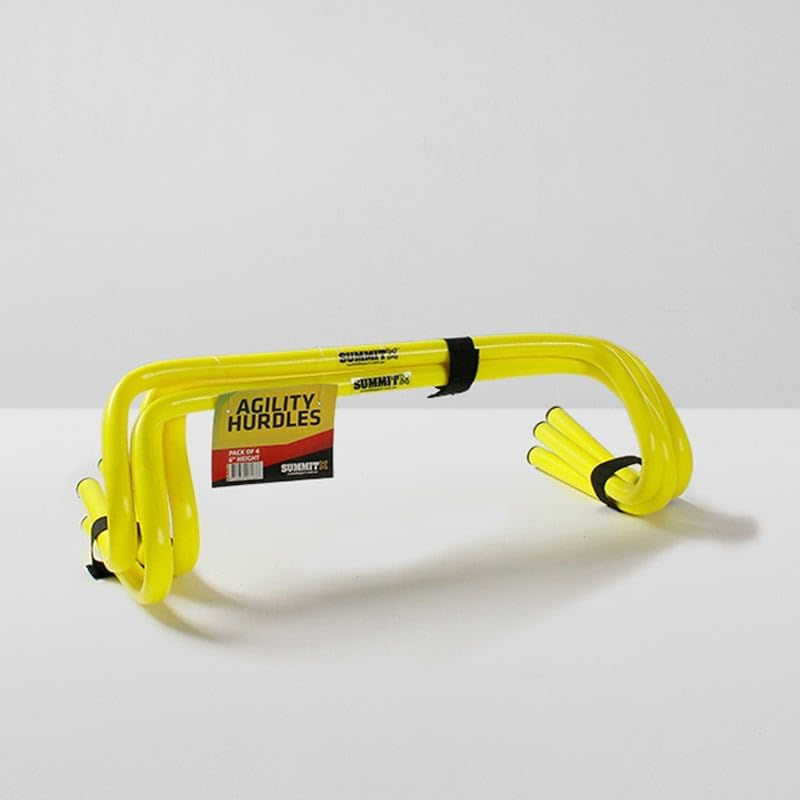 SUMMIT Agility Hurdles Set - Plastic Hurdles for Speed Training and Coordination Drills; Adjustable Heights for Multi‑Level Fitness Use - Set of 6 image number 1