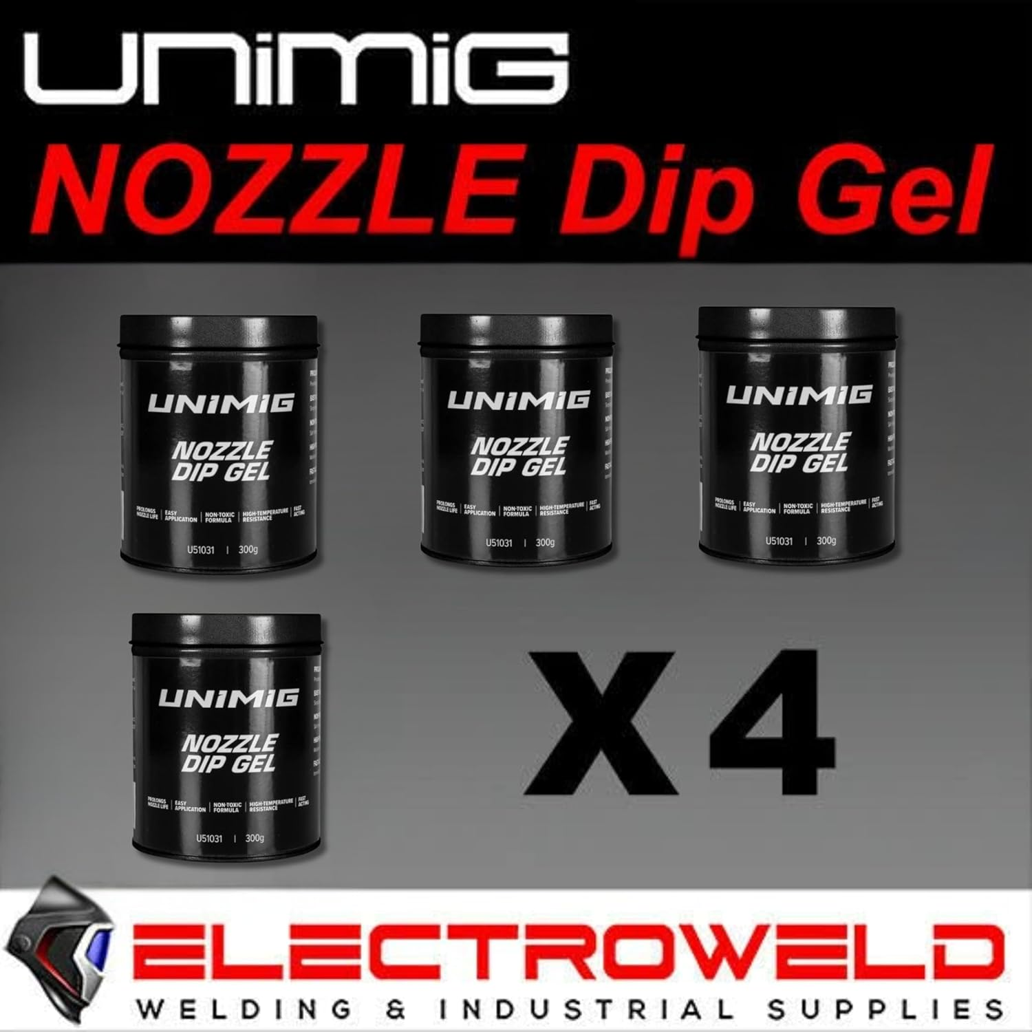 UNIMIG Nozzle Tip Dip Gel 400G, anti Spatter Mig Welding Torch, Water Soluble Tin 800055, 1 X 400G image number 1