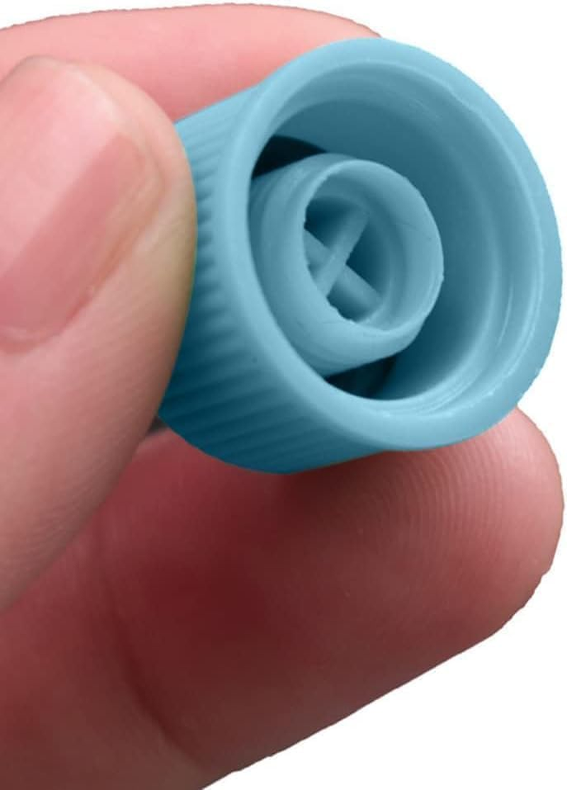 2 Pcs Blue Replacement Valve Caps for Car Air Conditioning, Leakproof R134A AC System Charging Port Caps (High and Low Pressure) Valves, Air Conditioning image number 3