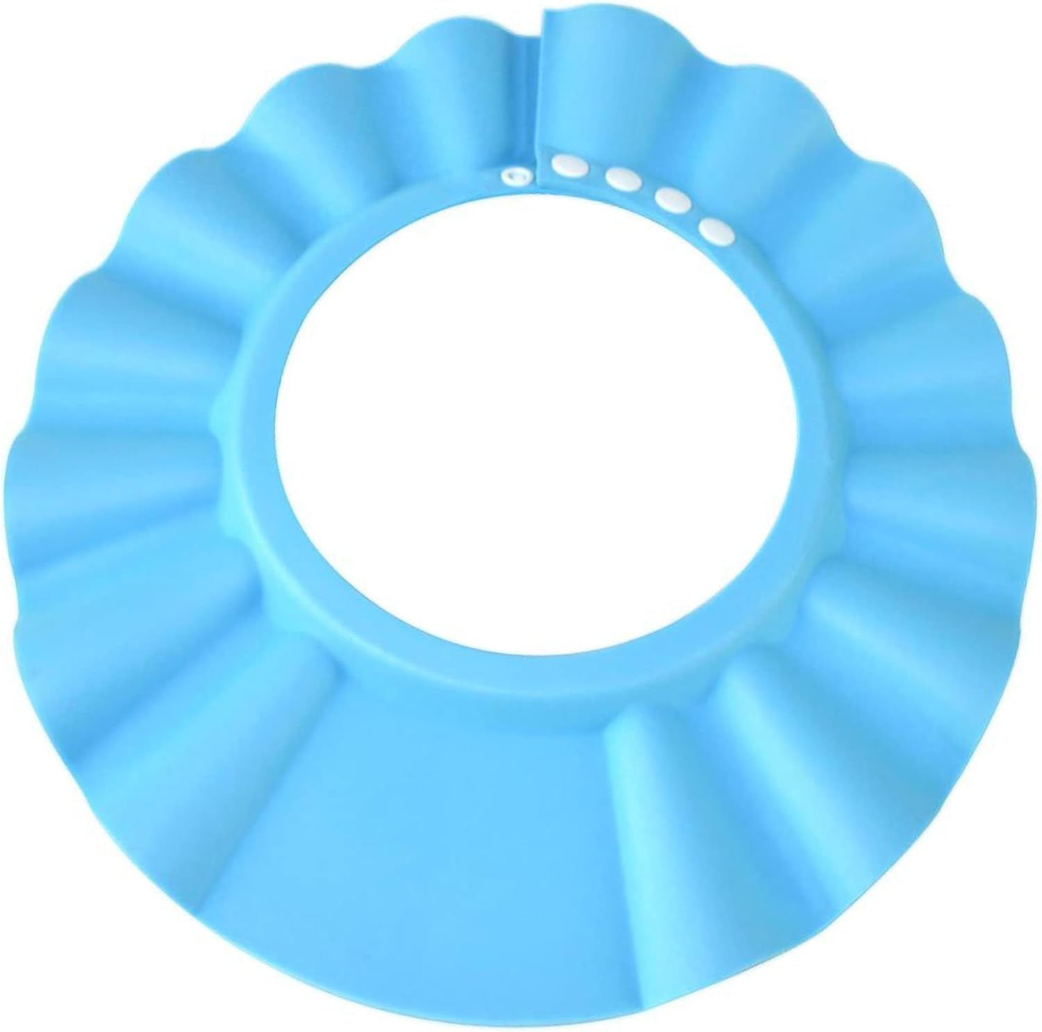 Baby Shower Cap Soft Adjustable Baby Bath Head Cap Visor for Washing Hair Shower Bathing Protection Bath Cap for Toddler, Baby, Kids, Children (Blue) image number 5