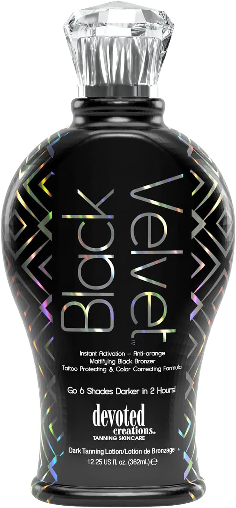 Black Velvet Anti-Orange Mattifying Black Bronzer Tanning Lotion 360Ml image number 1
