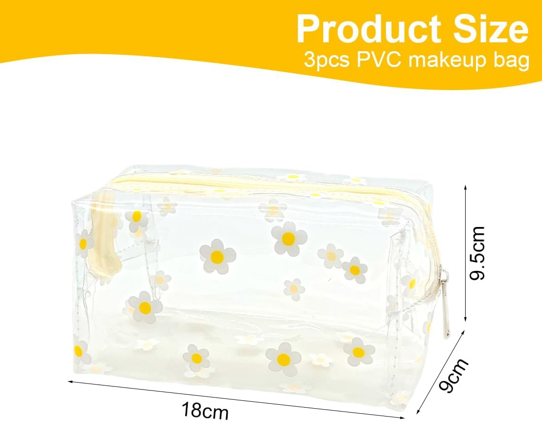 OUDQFCJ Pack of 3 Multifunctional Toiletry Bag Cosmetic Bag Organiser, Large Capacity Wash Bag for Travel image number 1