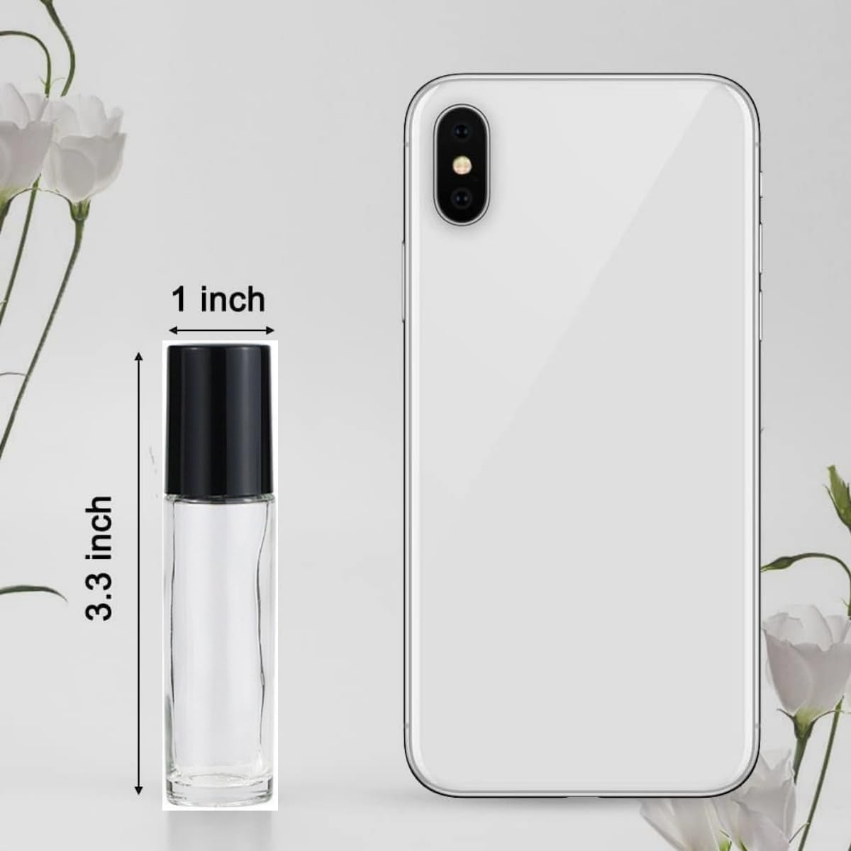 Wujzkisster Essential Oil Roller Bottle 10Ml 10 Pieces, Empty Clear Glass Roller Bottles for Essential Oils Leak Proof, Refillable image number 3