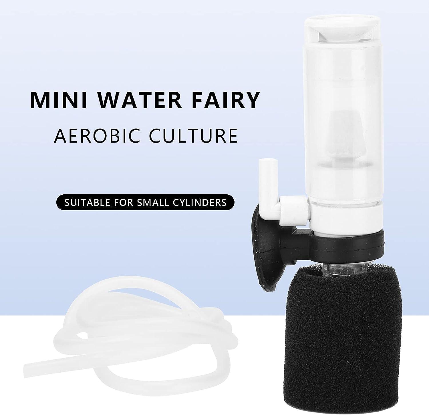 Air Pump Filter, 3‑In‑1 Small Filter with Trachea for Aquarium