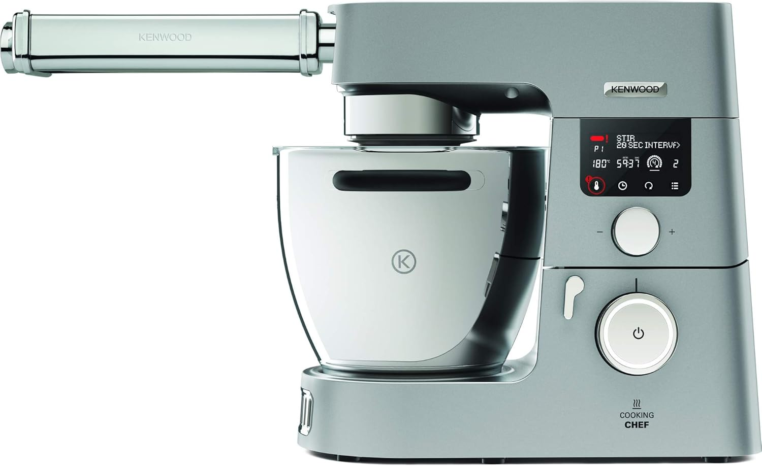 Kenwood XL KAX99.A0ME Accessories Food Processors for Extra Wide Lasagne 22 Cm, Chrome-Plated Stainless Steel Casing, Roller Rolls Made of Robust Aluminium, Multi-Coloured image number 3