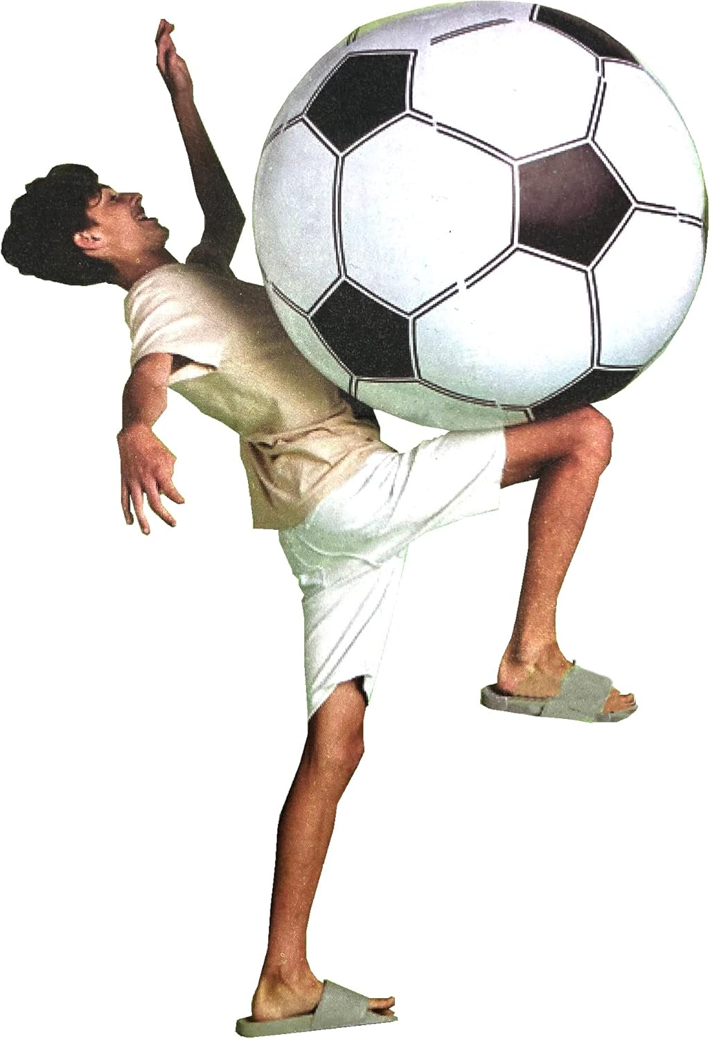 High Five - Jumbo Giant Inflatable Soccer Ball - Outside, Pool or Beach Play - 31 Inch Diameter - Packaging May Vary