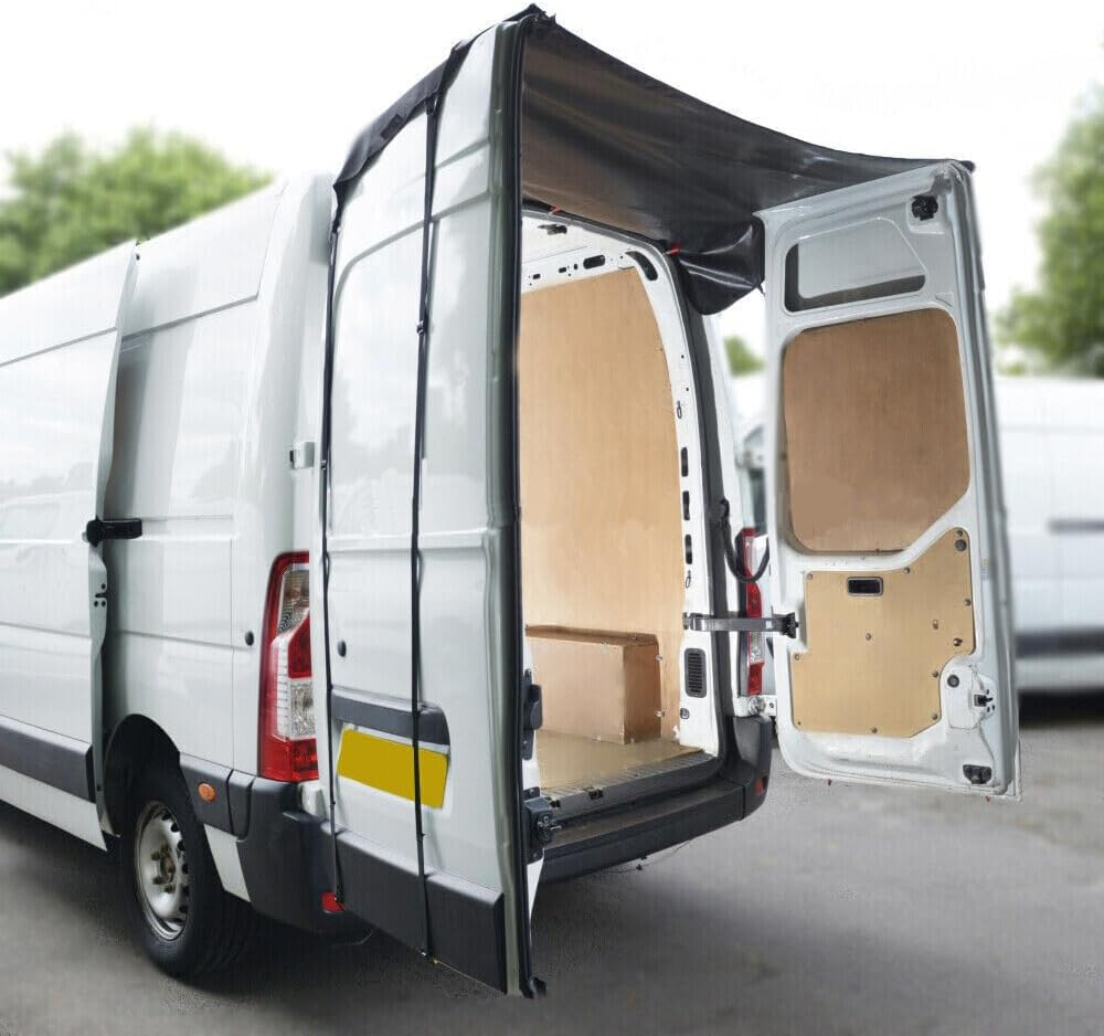 Rear Snow Door Awning Cover, Cover for Rear Barn Door, Sun Protection for Mercedes Benz Sprinter High Roof-Black image number 6