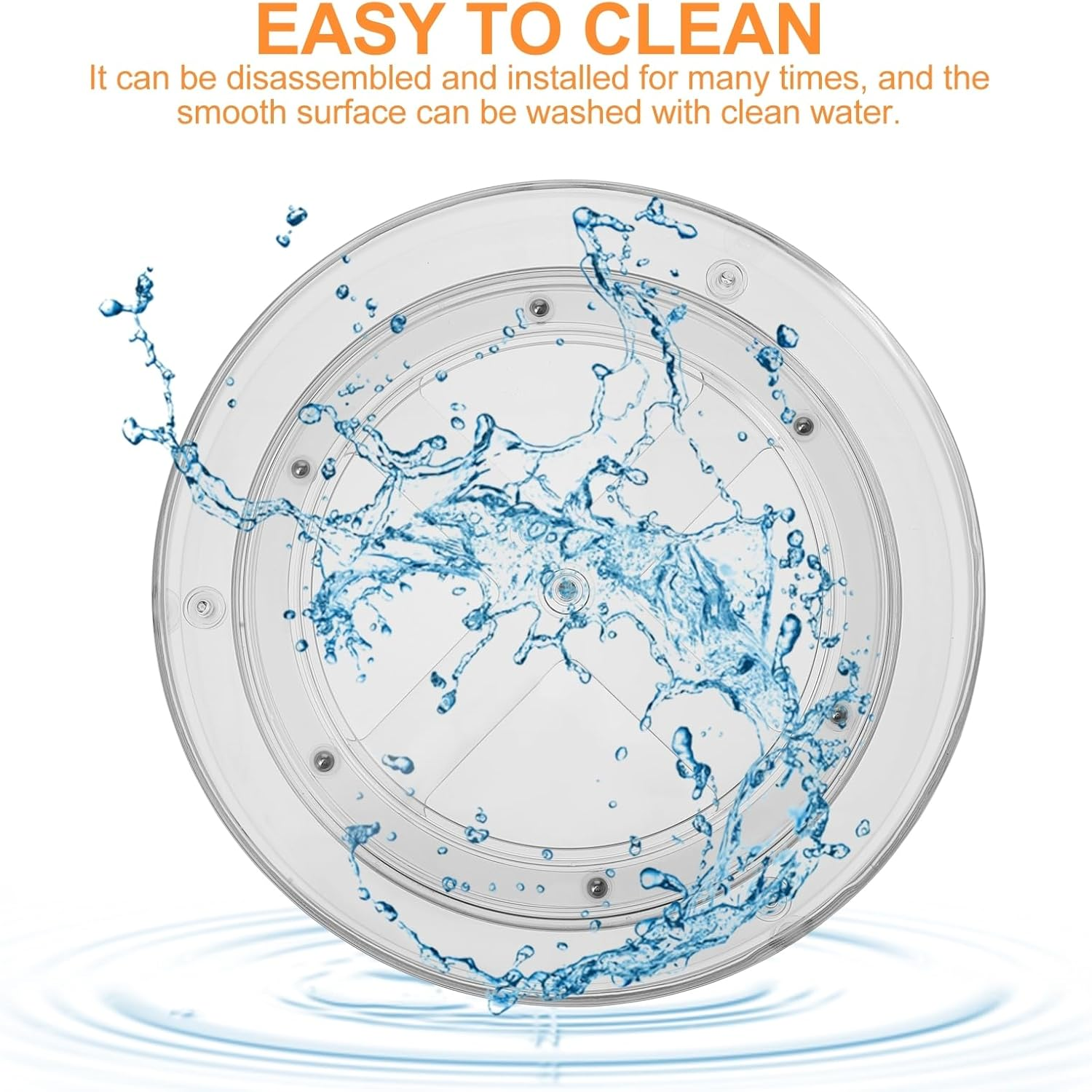 Beavorty Rotating Storage Rack for Kitchen and Vanity - Turntable Organizer for Makeup Skincare and Seasonings Easy Access round Spice and Cosmetic Holder image number 5