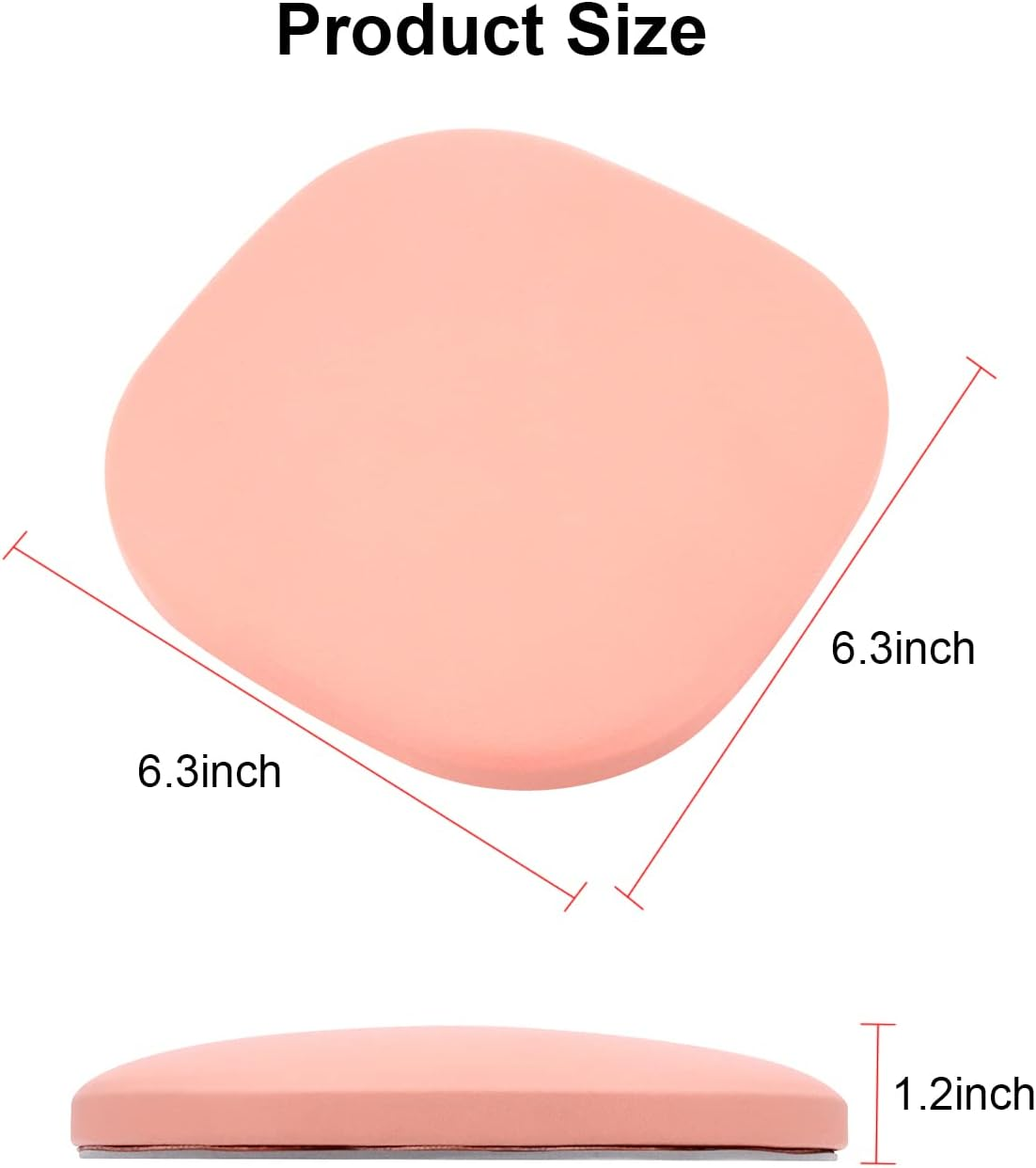 Nail Art Pillow for Elbow,Nail Arm Rest Pillow Cushion with Anti-Slip Pad,Manicure Hand Rest Holder for Nail Tech Table Manicurist Office Home Use (Pink) image number 3