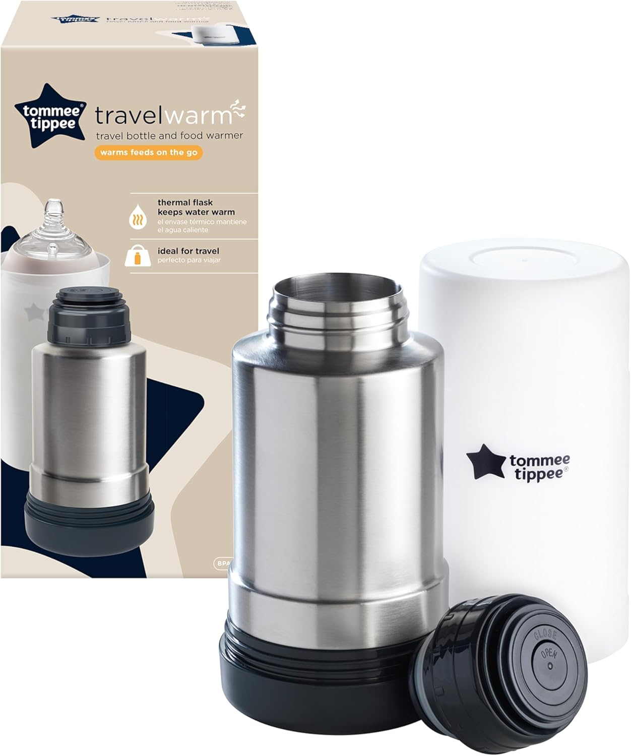 Tommee Tippee Closer to Nature Portable Travel Baby Bottle Warmer - Multi Function - BPA Free