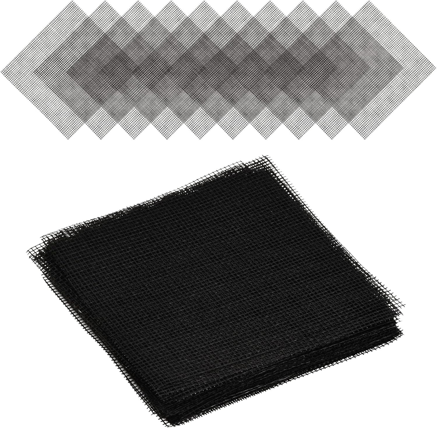 50Pcs Plastic Bonsai Cover Nets, Flower Pot Mesh Pad, Bonsai Grid, Garden Drainage Mesh, for Flower Pot or Plant Pot Saucer (10 X 10 Cm) image number 1