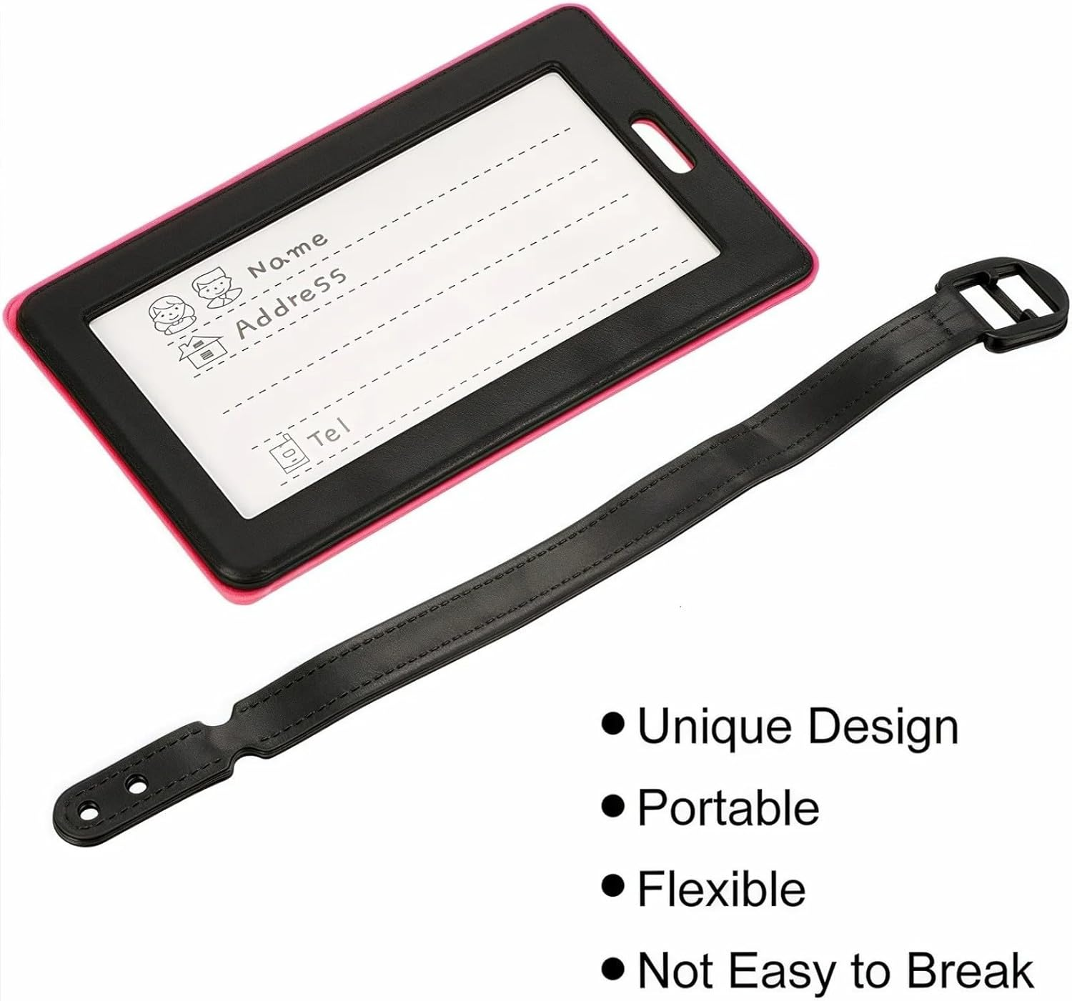 3 PCS Not Your Bag Tags Fun Design Adjustable Luggage Tags PVC ID Holder Travel Bag Tags