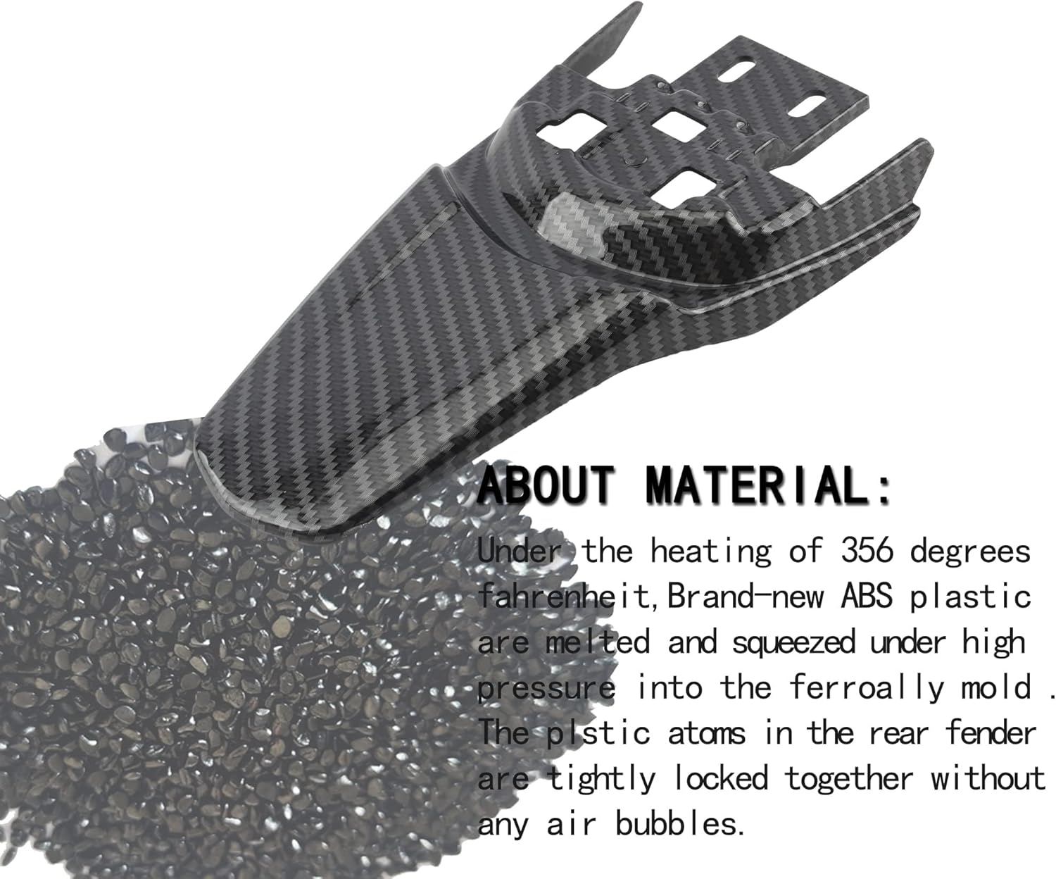 Sur Ron Back Fender,Imitation Carbon Fiber Dirt Bike Rear Fender Protectorfor Sur-Ron Light Bee