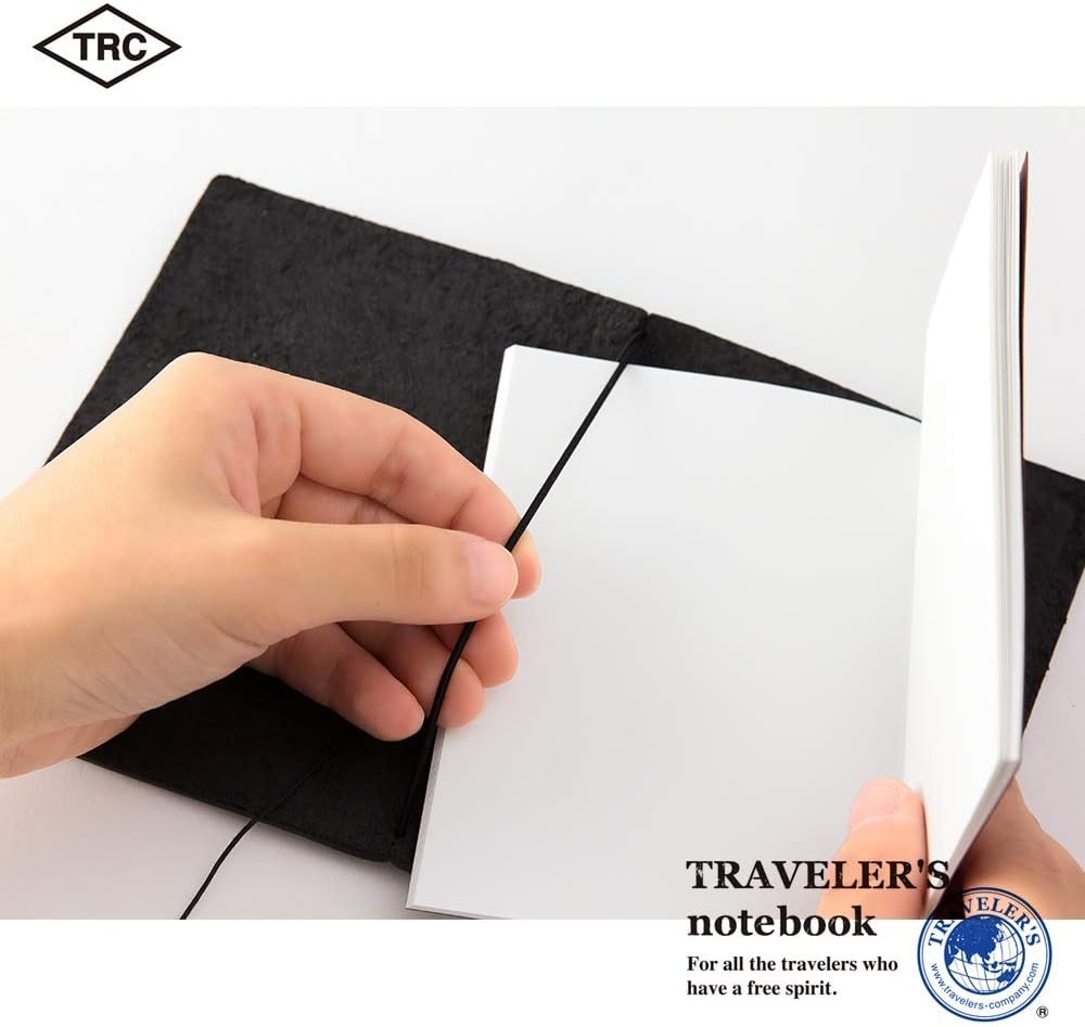 DESIGNPHIL 15026006 Midori Traveler'S Notebook, Passport Size, Black image number 1