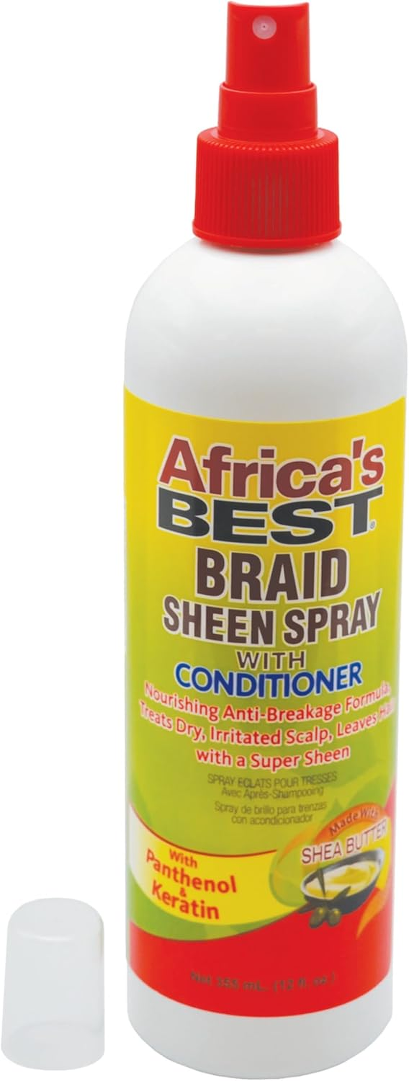Africa'S Best Braid Sheen Spray with Conditioner, 12 Ounce image number 2