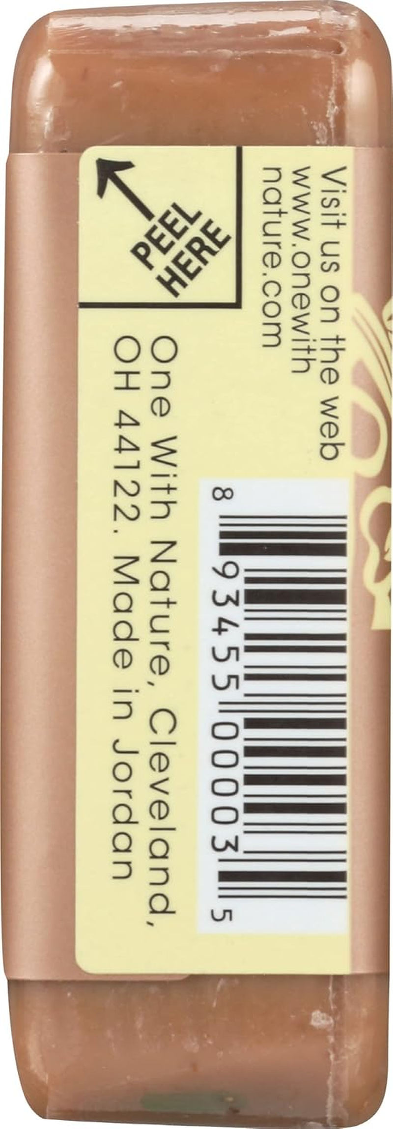 One with Nature - Dead Sea Mineral Bar Soap Mild Exfoliating Vanilla Oatmeal - 7 Oz. image number 3