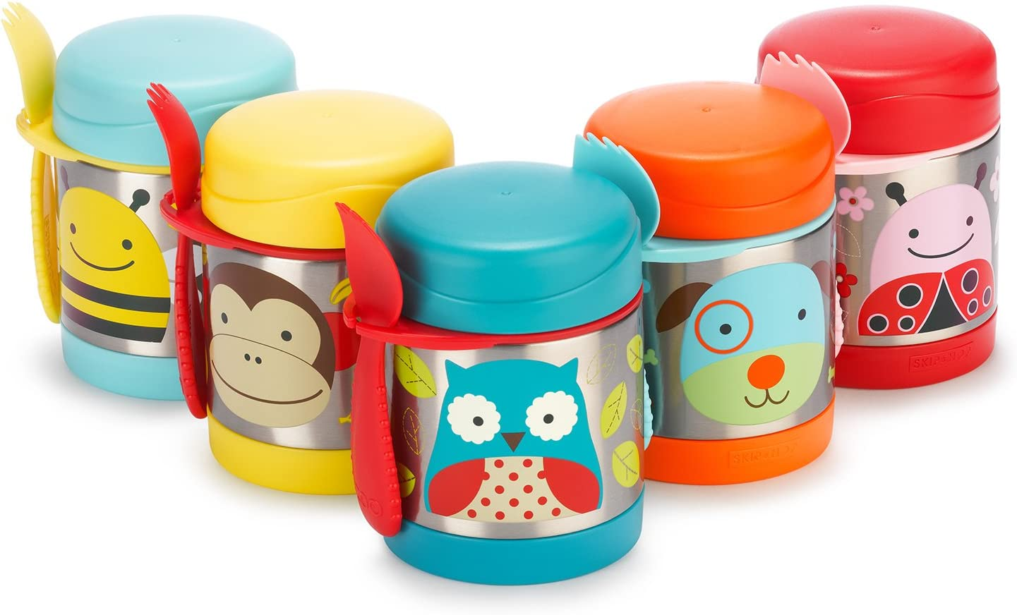 Skip Hop Baby Zoo Insulated Food Jar and Spork Set, Jules Giraffe