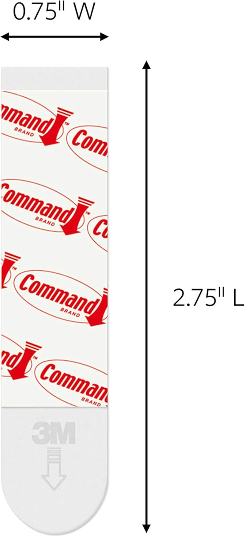 Command Medium & Large Refill Strips, White, 36-Strips - Easy to Open Packaging, Holds up to 7.2 Kg, 14-Pairs, Damage-Free Hanging, No Tools Required, Strong & Versatile, Multi Surface Compatibility image number 6